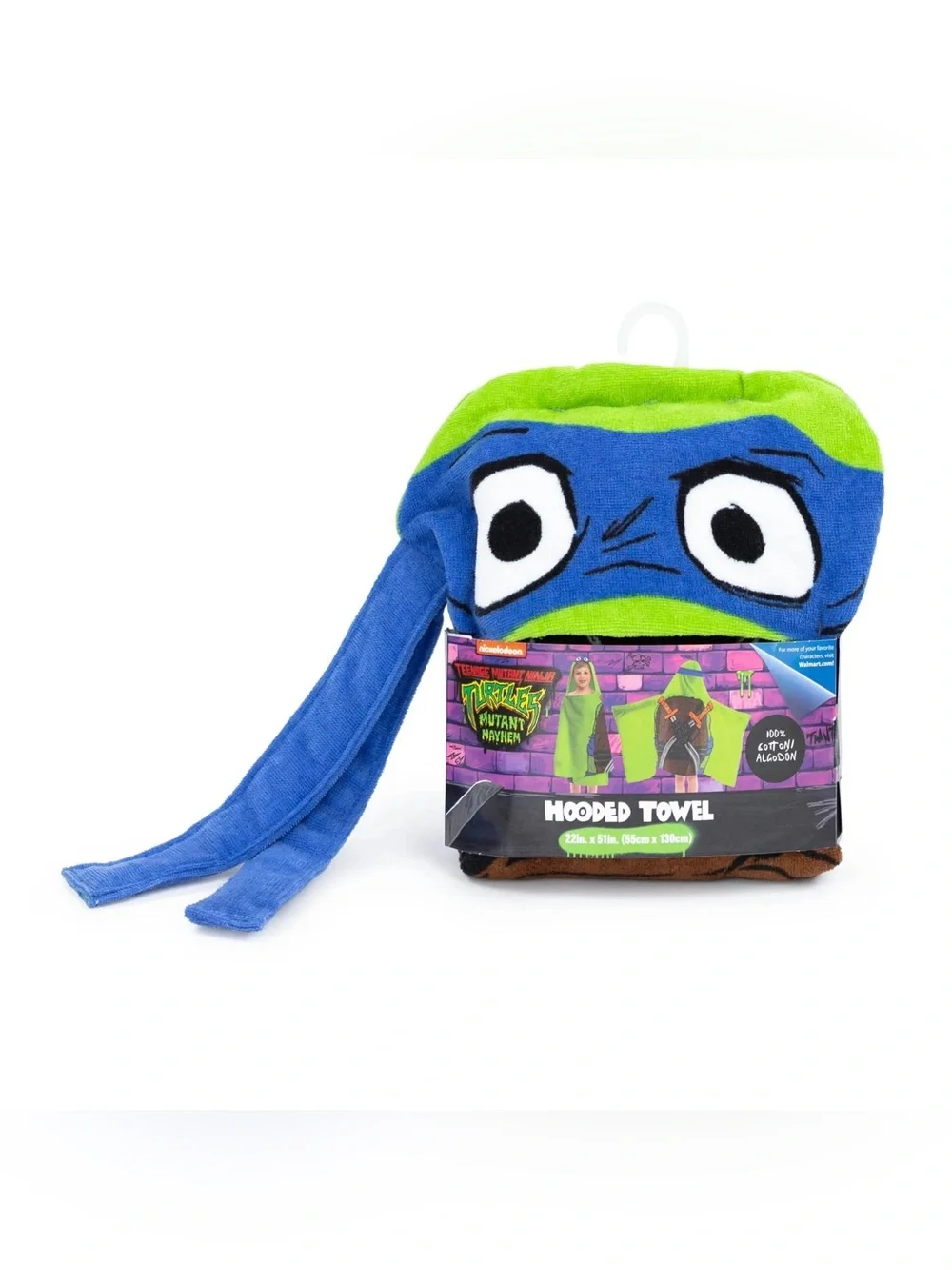 Teenage Mutant Ninja Turtles Kids Cotton Hooded Towel  , 51 in x 22 in